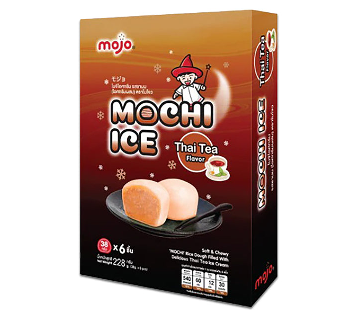 ANAM | MOJO Mochi Ice Cream Thai Tea Flavour 228g | 泰式奶茶口味麻薯冰淇淋 | Mochi-jäätelö thaitee-maulla | Kem mochi tra sua| โมจิไอศกรีมรสชาไทย
