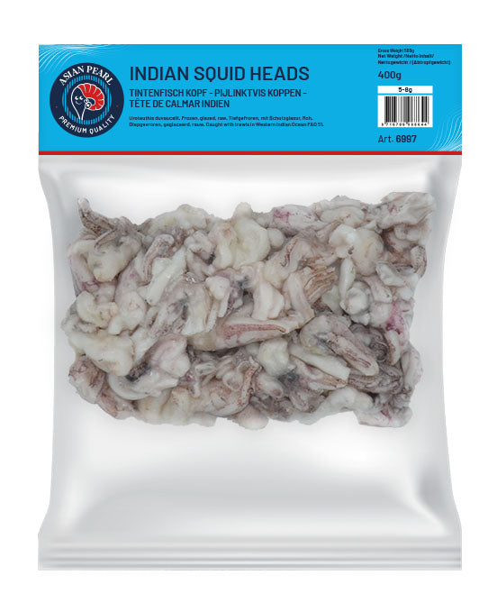 ANAM | Indian Squid Heads Raw 500g | 生印度鱿鱼头 500克 | Raaka intialainen kalmarin paa 500g | Dau muc ong song 500g