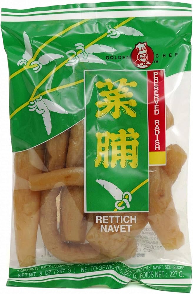 ANAM | GOLDEN CHEF - Radish Preserved Sweet 227 G | 甜腌萝卜 | Cu cai kho (ngot)