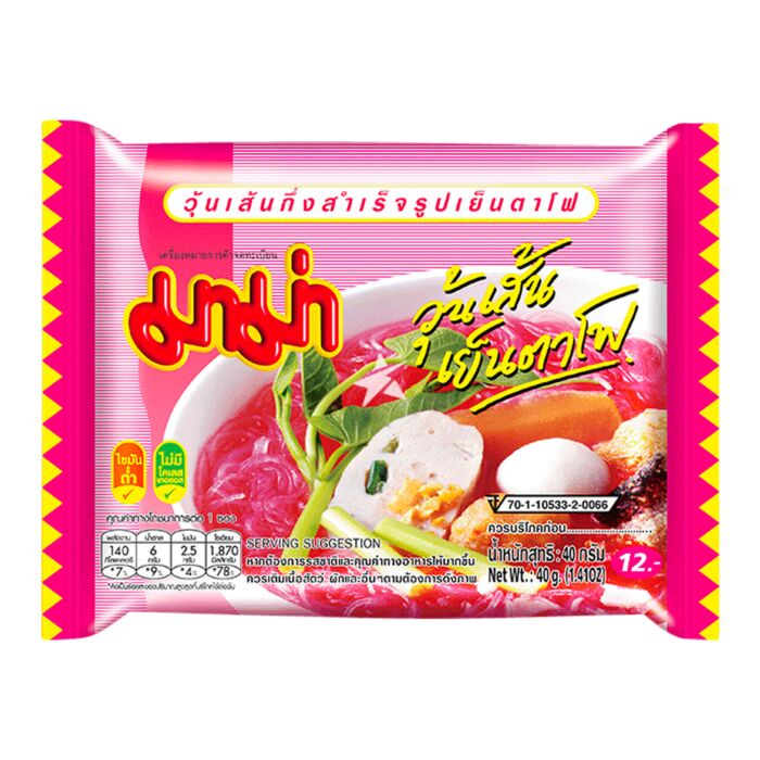 ANAM | MAMA Instant Bean Vermicelli Yentafo 40 G | 粉丝酸辣汤速食 | Bun dau yentafo