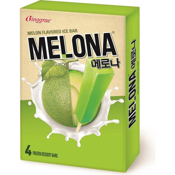 ANAM | BINGGRAE Melona Ice Bar Melon 70 ML | 蜜瓜雪糕棒 | Kem dua luoi