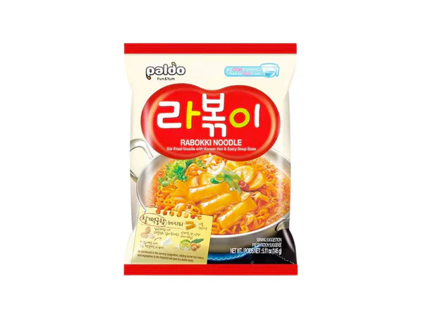 ANAM | PALDO – Instant Noodles Rabokki – 4x135g | 辣炒年糕方便麵 | Mi an nhanh Rabokki
