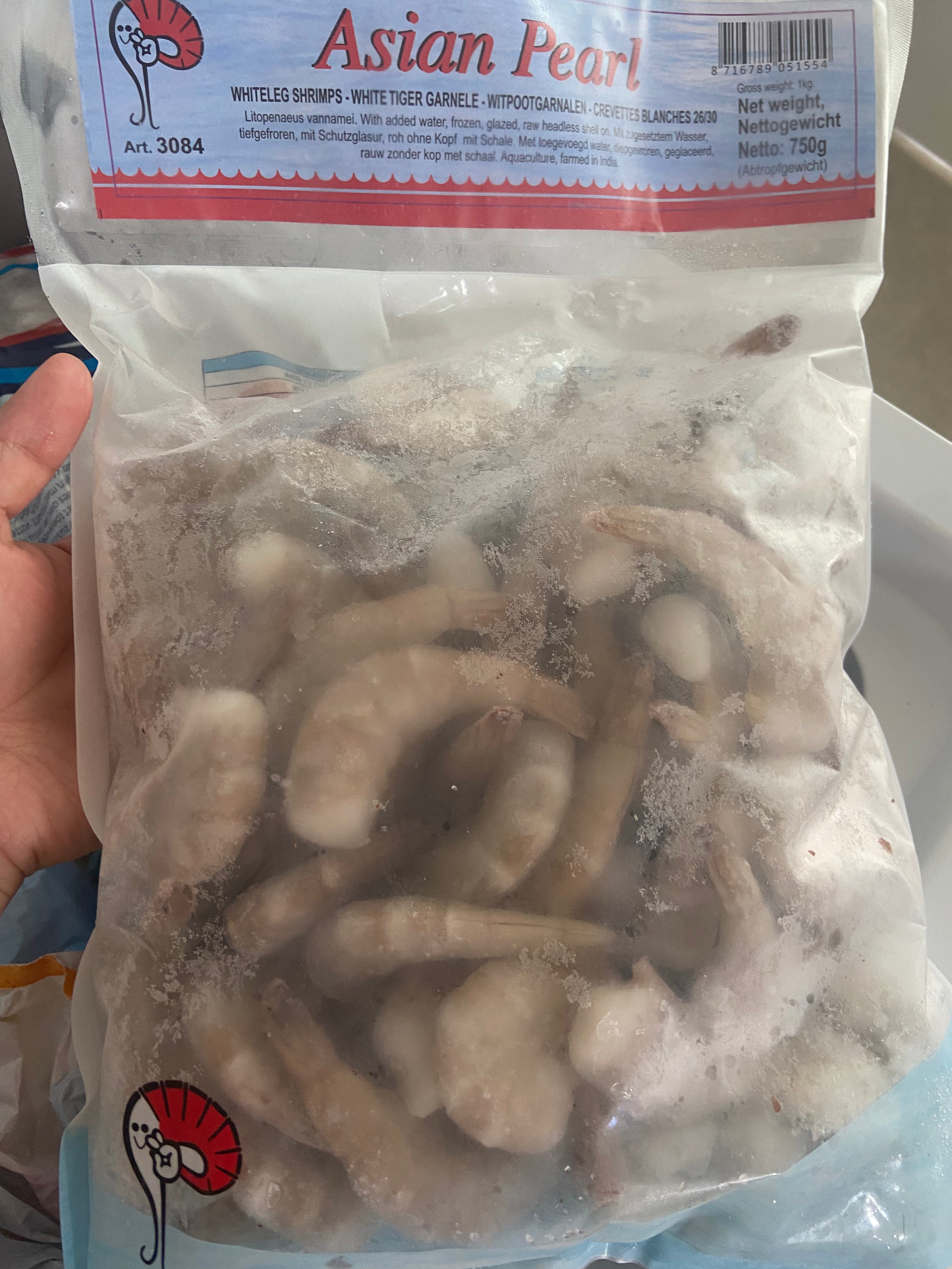 ANAM | Asian Pearl Whiteleg Shrimp 26/30 750g | Tom the chan trang size 26/30 750g