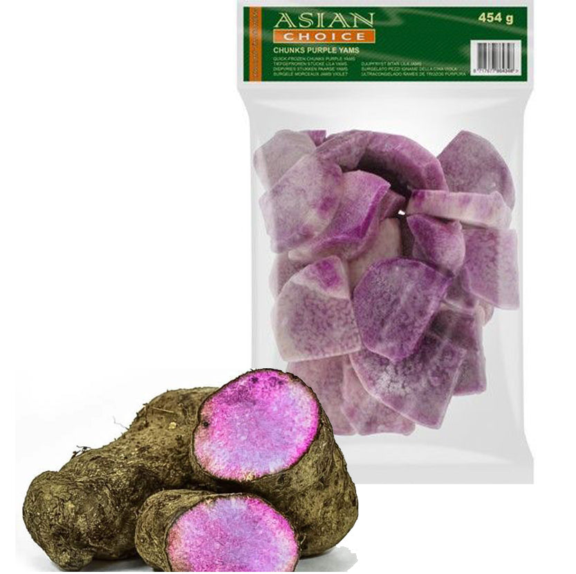 ANAM | ASIAN CHOICE - Yams Purple Chunks 454 G | 紫薯块 | Khoai mo tim