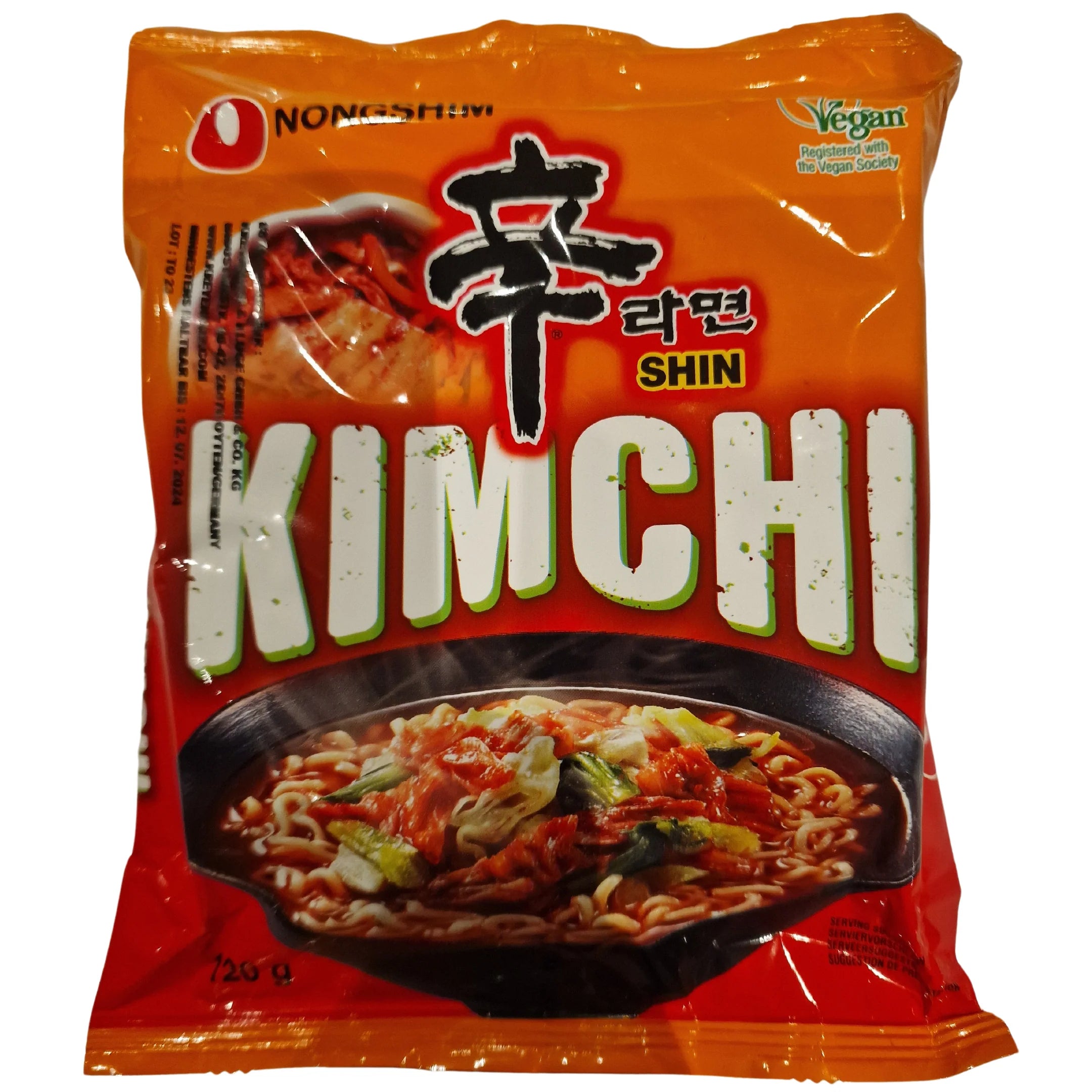 ANAM | NONGSHIM – Kimchi Ramen Instant Noodles – 120g | 农心 泡菜拉面 | Mi an lien Kimchi Ramen
