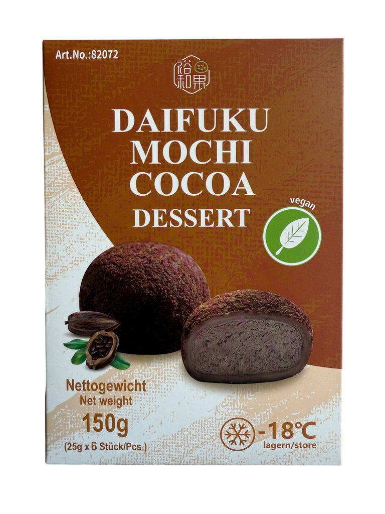 ANAM | Daifuku Frozen Lactose-Free Mochi Cocoa 150g | 大福冷冻无乳糖可可麻糬 150克 | Pakastettu laktoositon kaakao mochi 150g | Mochi cacao khong lactose Daifuku 150g