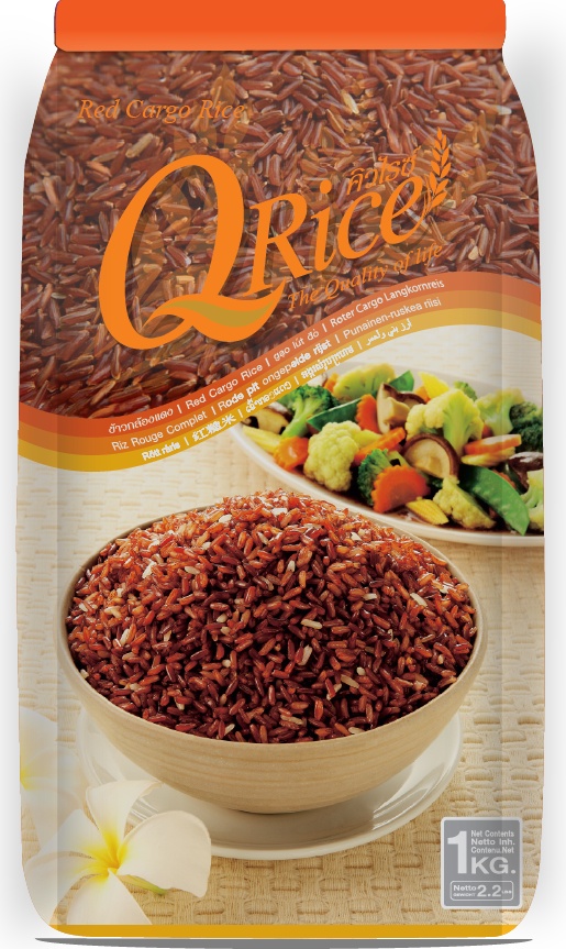 ANAM | Q RICE Red Cargo Rice 1kg | Q RICE 红糙米 1公斤 | Punainen cargo riisi 1kg | Gao lut do Q RICE 1kg