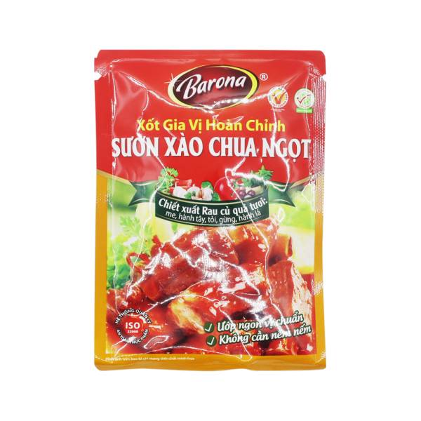 ANAM | BARONA – Complete Sweet & Sour Ribs Sauce – 80g | 糖醋排骨调味酱 | Xot suon xao chua ngot