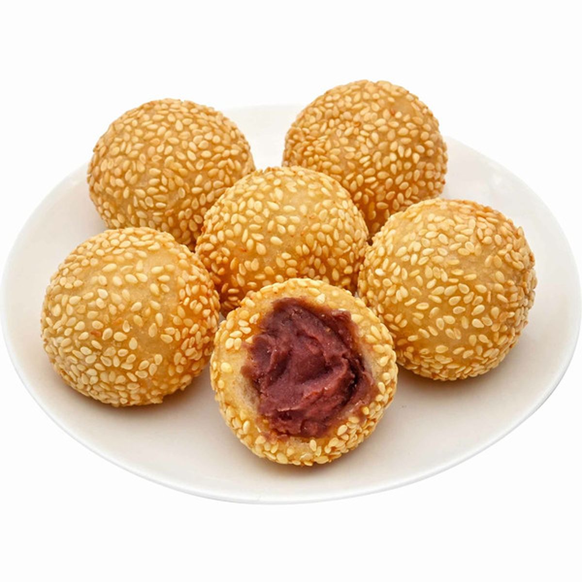 ANAM | CHINATOWN Sesame Ball Red Bean 10 PCS 228 G | 红豆芝麻球 | Banh ran dau do