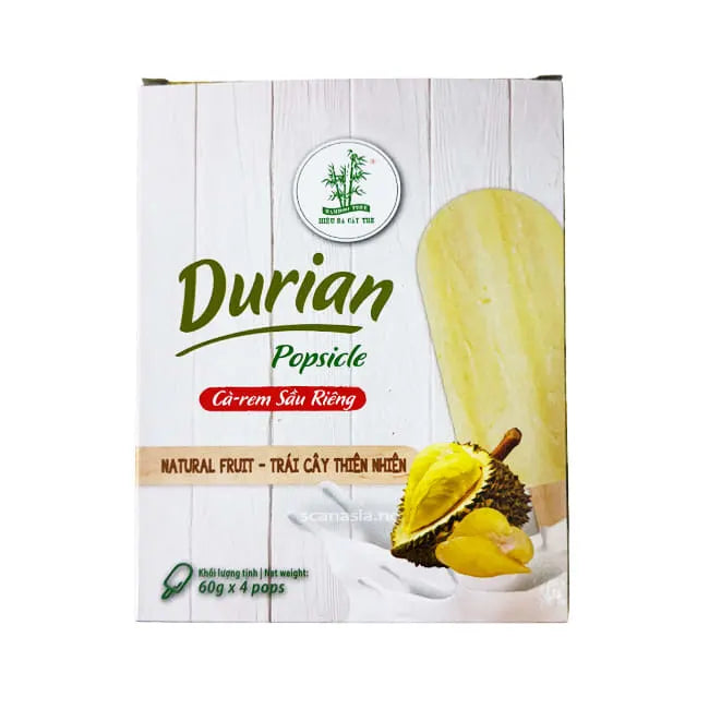 ANAM | Ice Bar Durian 60 G BAMBOO TREE | 榴莲冰棒 | Kem que sau rieng