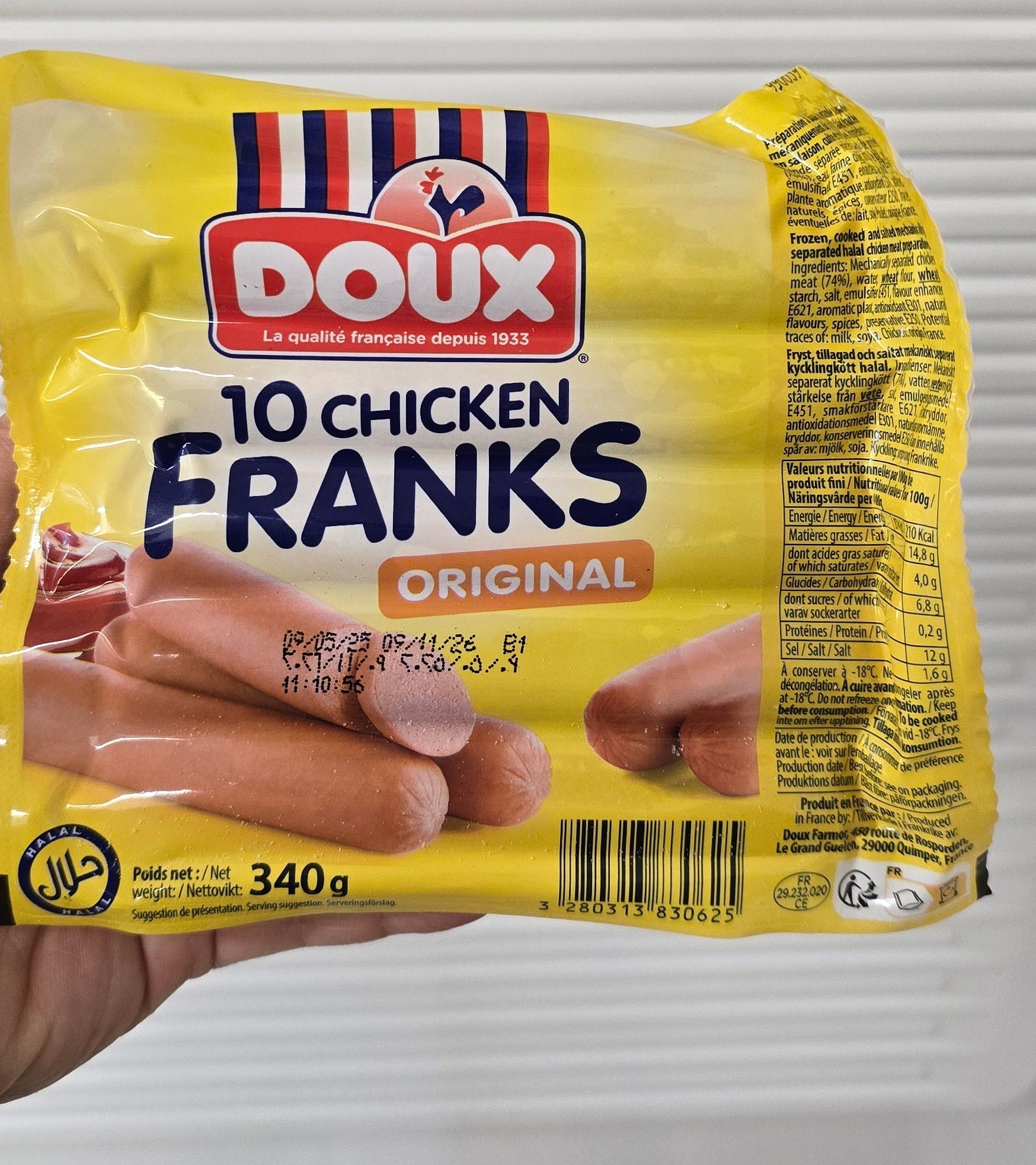 ANAM | DOUX chicken Sausage Doux Original 340g | 香肠 | Xuc xich ga Doux