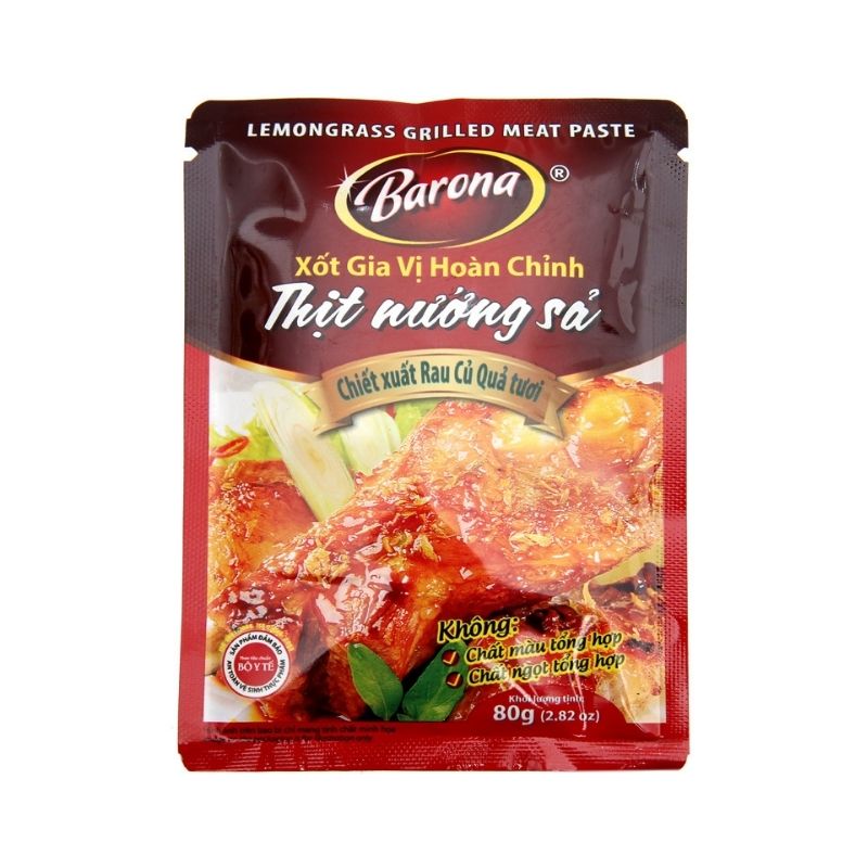 ANAM | BARONA – Complete Lemongrass Grilled Meat Sauce – 80g | 香茅烤肉调味酱 | Xot thit nuong sa